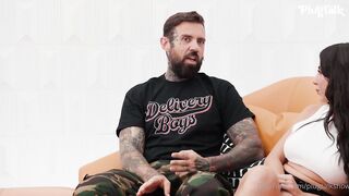 Wild Halli & Lena The Plug take on two studs in hot threesome POV