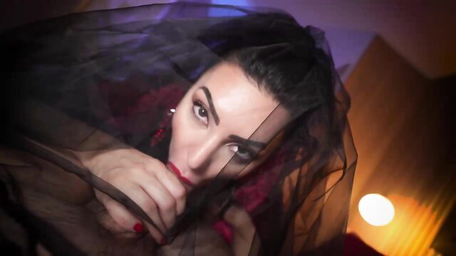 Alysa Nylon's Halloween BJ: POV with a hot teen's blowjob skills