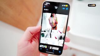 Stepsis Candy Love takes a hot creampie in her tight pussy after stealing gold