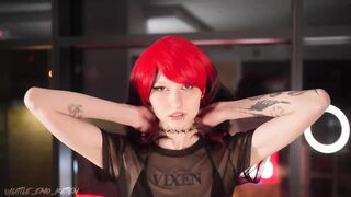 Little Emo Kitten's First BBC POV: Sucking on a Big Black Cock for the First Time