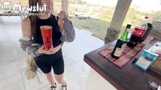 MewSlut Latina BFF Sloppy Oral and Cum in Mouth