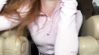 Emma Paige Petite Redhead Teen BBC Backseat Car Sex