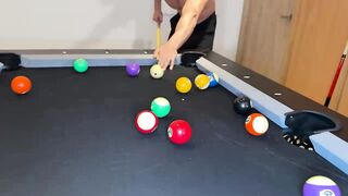 Tattooed Redhead Devil Khloe Gets Drilled On A Pool Table