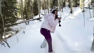 Asian Hottie Lucy Mochi Gets Drilled In The Snow POV