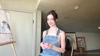 Dainty Wilder Solo Dildo Masturbation And Squirting