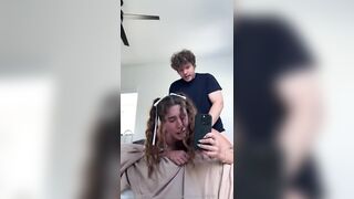 PoetryAndCherry Gets Throatfucked And Drilled On Bed