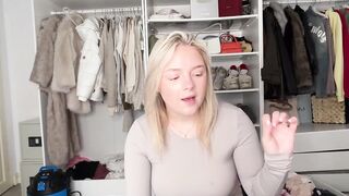 Brooke Marsden Tries On Tiny Dresses In Her Closet