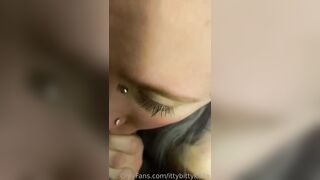 IttyBittyKitiie Gives Best Deep Throats For Her BF