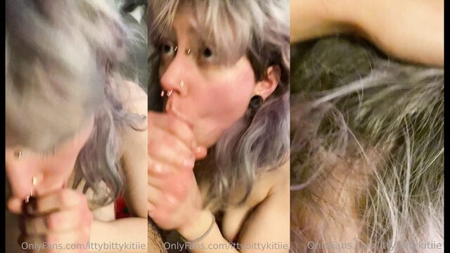 IttyBittyKitiie Gives Best Deep Throats For Her BF