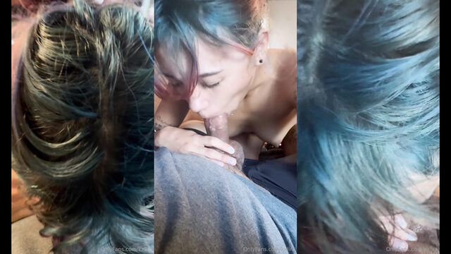 Kxllra Blows His Cock With Her Pierced Nipples