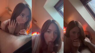 Rosie Fae Deepthroats His Hard Cock With Wet Eye Contact