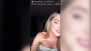 Lyna Perez Flaunts Curves In Wet Shower Thong