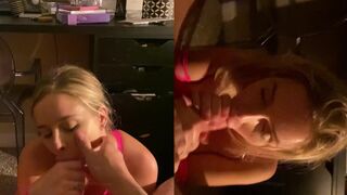 FlirtyGem Sucks A Thick Cock Right After Receiving A Titjob