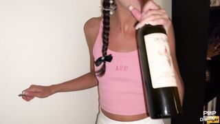 Wife Disrespects Her Cock, Flirting With His Friends At A House Party