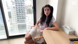 Katty West Acts Strange, Asks For An Hardcore With Cum