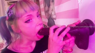 DitzyMaruu Sucks A Big Black Cock