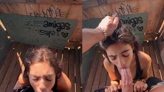 Brenda Trindade Gives Beach Blowjob