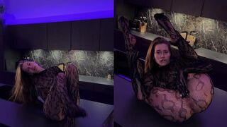 Viktoriakpa Rubs Her Pussy In Kitchen