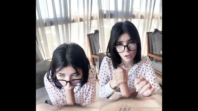 Nerdy Teen Zoe Is The Princess Sucks Her Master Cock