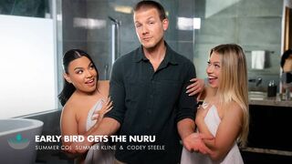 Summer Kline And Summer Col Share Cock During Massage