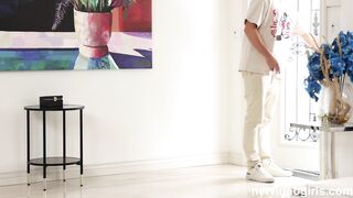 Getnzked Gets Her Pussy Drilled On Couch
