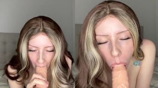 Damania Sucks And Titsucks A Dildo