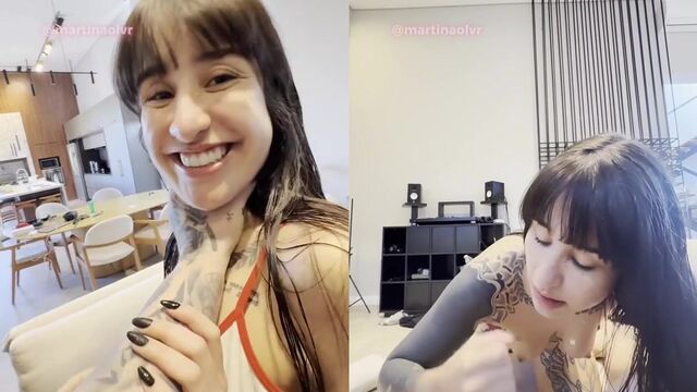 Martina Oliveira Gets Fucked In Bathrobe