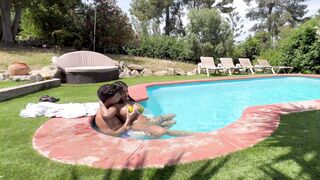 Yasmina Khan Takes Brady Bud's Pool Cock