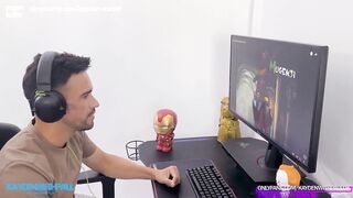 Gamer Kayden Sweet Gets Threesome Fucked