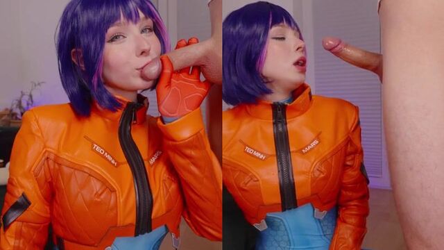 Cosplay Kovicki Gets Facial After BJ