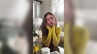 RachelCook Strips In Sheer Outfit