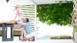 Blonde Angelika Grays Gets Banged