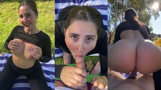 Isabelle Eleanore Takes A Cock In The Garden