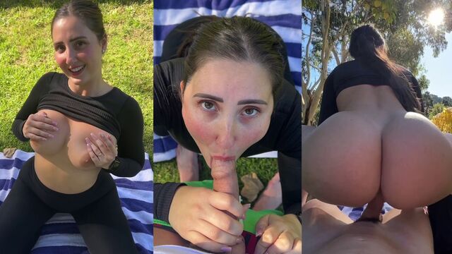 Isabelle Eleanore Takes A Cock In The Garden