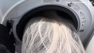 Blondessa Creampied Stuck In Washing Machine
