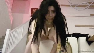 Momokun Creampies Her Lover's Cock