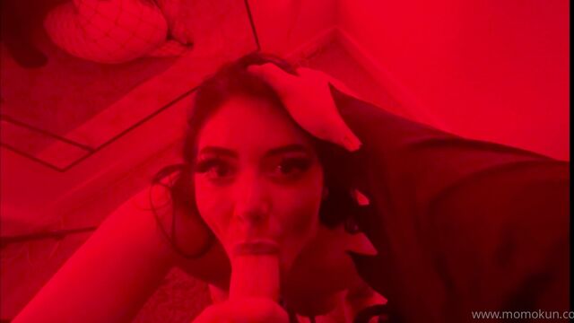 Momokun Gets Pounded In Red Room