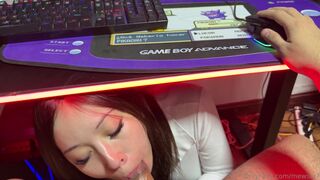 Mewslut Sucks Cock Under Editor Table
