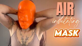 Vero Roller Traps Air In Her Tight Latex Mask