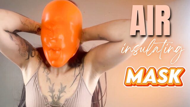 Vero Roller Traps Air In Her Tight Latex Mask