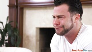 Skylar Snow Rides Stepbrother In Living Room