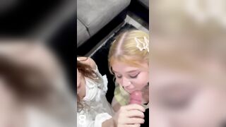 Eveestarr & AlexaStone Worship His cock Adoringly