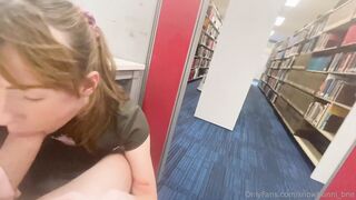 SnowBunni_bne Gets Ravished Hard In The Library