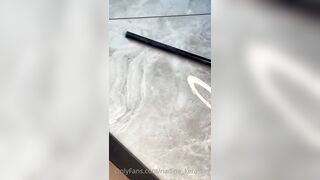 Nadine Kerastas Teases Wet In The Bathtub