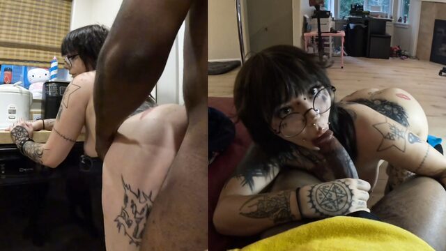 TriplexCeleste Devours Cum In The Kitchen