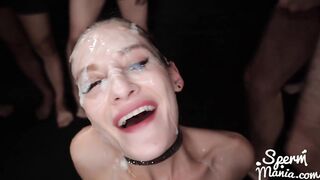 Tiffany Tatum Gets a Massive Sticky Bukkake Facial