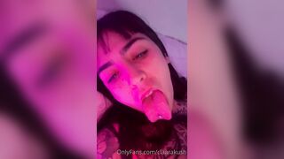 Claarakush Pumps Her Wet Pussy With A Dildo