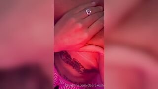 Claarakush Pumps Her Wet Pussy With A Dildo