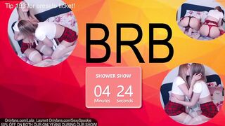 Laila Laurent & Sexyspookje Caress Busty Tits In Bikinis