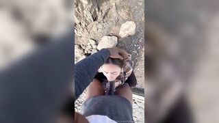 SugarrSpiceee Gets A Creamy Cumshot Facial Outdoors